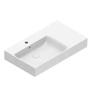 Catalano Premium Раковина 80x47см чаша слева, с 1 отв., цвет: белый глянцевый