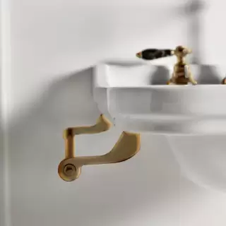 Kerasan Waldorf Полотенцедержатель боковой для раковин, 40см, цвет бронза