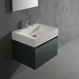 Antonio Lupi Gesto Комплект подвесной мебели 63х50хh37.5см, с раковиной, с 1 ящиком, цвет: Matita goffrato