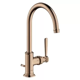 Axor Montreux Смеситель для раковины 210, на 1 отв., с донным клапаном, цвет: полированное красное золото