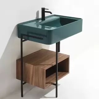 Simas Ratio  Раковина чаша подвесная 55x46xh18 см, с 1 отв. для смесителя, без перелива, цвет: menta