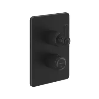 Gessi Venti20 Смеситель встраиваемый, термостатический, с переключателем на 2 положения, внешняя часть, цвет: черный