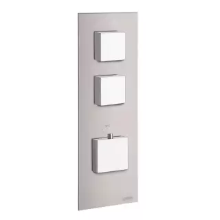 Carimali ilQuadro Смеситель термостатический, встраиваемый, на 2 выхода, цвет: хром