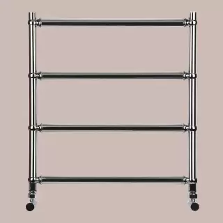 Irsap BELLA п/сушитель (4тр) водяной для систем ГВС, 55хh62.6см (межосевое 50см), с вентилями и комплектом для монтажа KITCOPTUEC6450, цвет:хром/хром