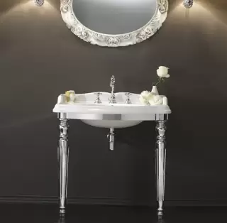 3SC Consolle Консоль King 71х54хh97см, с раковиной LA01 и сифоном, напольная, цвет: хром