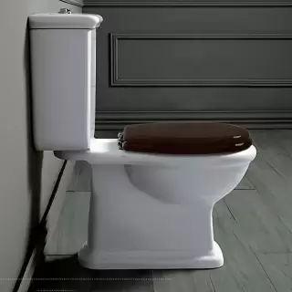 SIMAS Lante Унитаз моноблок 70.5х36.5см, с вертикальным сливом с бачком с кнопкой смыва, фурнитура хром, цвет: белый