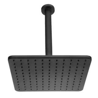 BOSSINI COSMO Верхний душ 280х280 мм., с потолочным держателем 300 мм, цвет черный матовый