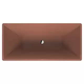 Duravit Vitrium Ванна отдельностоящая 160x75см, с ножками, с2 наклонами для спины, прямоугольная, цвет: матовая корица