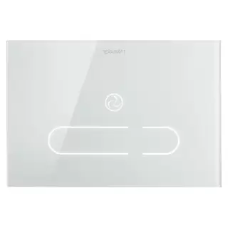 Duravit DuraSystem А2 Клавиша смыва стеклянная, сенсорная с ИК-датчиком, 229,8х157 мм, двойной смыв, цвет: стекло белое