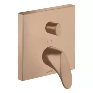 Axor Starck Organic Смеситель для ванны, встраиваемый, с переключателем на 2 потока, цвет: шлифованное красное золото
