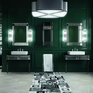 Oasis Rialto Комплект мебели напольный, №2, L98xP51x H:200см, цвет: black glass/хром