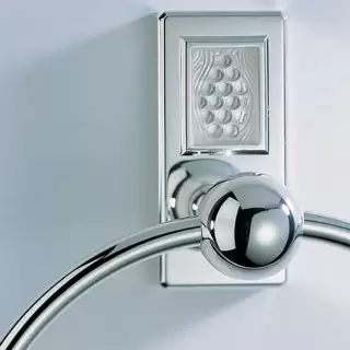 THG Métropolis cristal clair Полотенцедержатель - кольцо 18см., подвесной, цвет: хром/прозрачный хрусталь