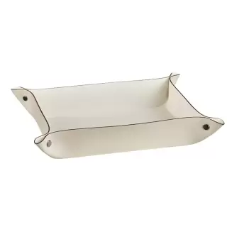 Colombo Adj Мелочница, 20x14H5 см, цвет: панна котта/белый