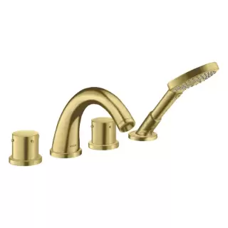 Axor Starck Смеситель для ванны, на 4 отв., с ручным душем, цвет: шлифованная медь