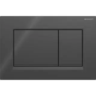 Geberit Sigma20 Клавиша для двойного смыва, квадратная, цвет: черный матовый