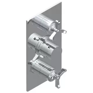 THG Hamptons Смеситель для душа, встраиваемый, термостатический, цвет: хром