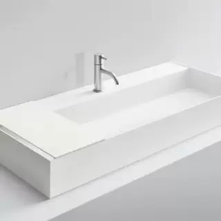 NOORTH milldue edition Раковина 108.4х47.2х12 см, 1 отв., накладная, цвет: белый