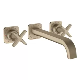 Axor Citterio E Смеситель для раковины, встраиваемый, излив: 22см., цвет: шлифованный никель