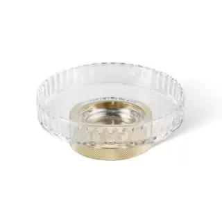 Decor Walther Club STS Мыльница настольная, граненое стекло, цвет: золото матовое