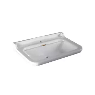 Kerasan Waldorf Раковина 80х55 см, 1 отв., керамическая, цвет: белый/золото