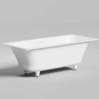 Salini Orlanda Axis Kit Встраиваемая ванна на ножках 170х75х60см., "Up&Down", сифон, интегрированный слив-перелив, материал: S-Stone, цвет: белый матовый