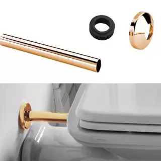 Kerasan Набор для подключения скрытого смывного бачка к напольному унитазу d=40мм, цвет: золото