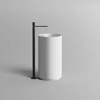 Salini Armonia TOP 01 Раковина напольная слив в пол 45х85см, без отв., материал: S-Sense, цвет: белый глянцевый БЕЗ ЛОГО