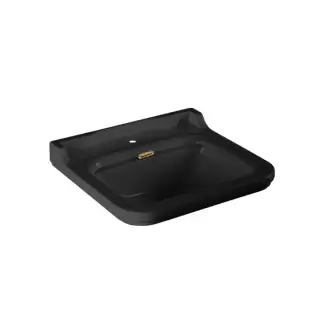 Kerasan Waldorf Раковина 60х55 см, 1 отв., керамическая, цвет: черный/бронза