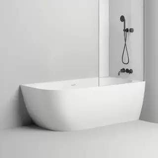 Salini Sofia Corner Right Ванна угловая 170х85х59см., Dx, с дон кл "Up&Down", сифон, слив-пер, материал: S-Stone, цвет: белый матовый