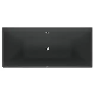 Duravit Vitrium Ванна встраиваемая 180x80см, Dx, с ножками, с2 наклонами для спины, прямоугольная, цвет: темно-серый матовый