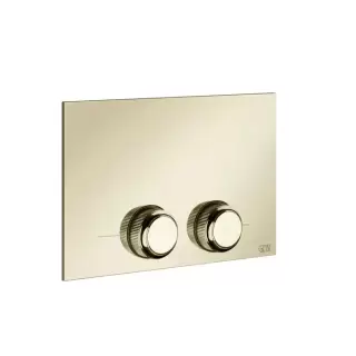 Gessi Venti20 Клавиша смыва для унитаза двойная, для инсталляций TECE, цвет: Brass PVD