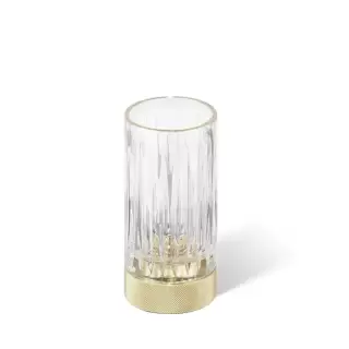 Decor Walther Club SMG Стакан настольный, граненое стекло, цвет: золото матовое