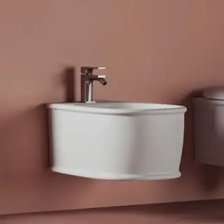 Artceram Atelier Биде подвесное 52х37см, с 1 отв под смеситель, цвет: белый матовый