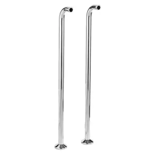 Nicolazzi Articoli vari Пара вертикальных крепежей для ванны, цвет: хром