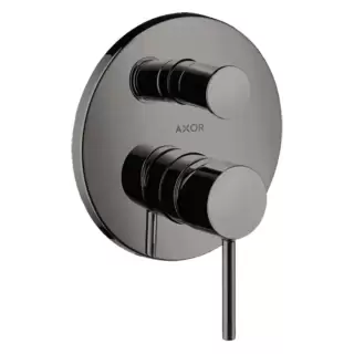 Axor Starck Смеситель для ванны, встраиваемый, с переключателем на 2 потока, цвет: полированный черный хром