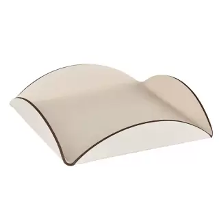 Colombo Adj Подставка для сервировки настольная, 20x20 см, цвет: панна котта/белый