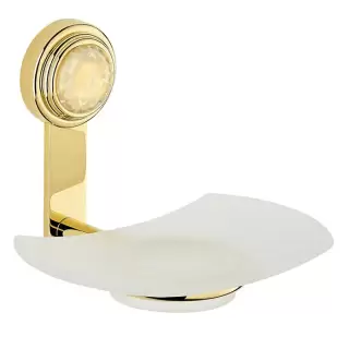 THG Dahlia Мыльница подвесная, цвет: золото