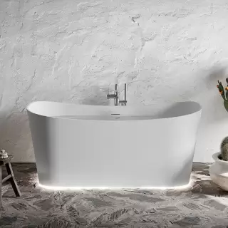 Novellini Ship Ванна отдельностоящая 160х70х62см., с донным клапаном click-clack, novotech, цвет: белый матовый