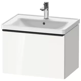Duravit D-Neo Тумбочка подвесная 63х44x45.2см., раковина, 1 ящик, цвет: белый высокоглянцевый