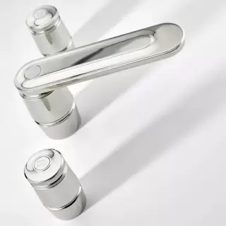 THG CORVAIR Смеситель для раковины на 3 отверстия, для установки на мраморную столешницу, с донным клапаном, цвет: хром