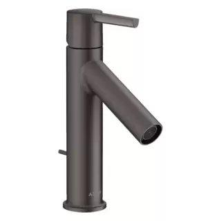 Axor Starck Смеситель для раковины 100, на 1 отв., с донным клапаном, цвет: шлифованный черный хром