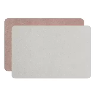 ADJ Прямоугольный плейсмат, 45x30 см., цвет: устричный/пепельная роза