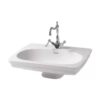 Artceram CIVITAS Раковина 68х50 см, 1 отв., подвесная, цвет: белый