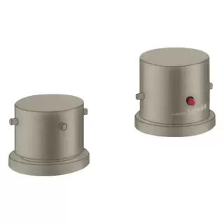 Axor Starck Смеситель на борт ванны, на 2 отв., термостатический, цвет: шлифованный никель