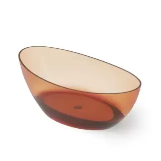 Dea Design Elegant Ванна 160x80x55см., отдельностоящая, Glasstech, прозрачная смола, цвет: Sunset R1