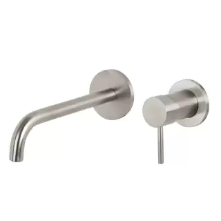 Fima Carlo Frattini Spillo Steel Смеситель для раковины, встраиваемый, излив: 20.2см., цвет: нержавеюшая сталь