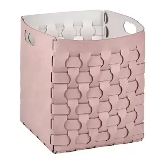 ADJ Корзинка Dubai, 35x35xH40 см., цвет: пепельная роза/устричный