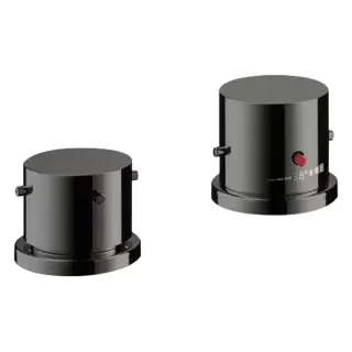 Axor Starck Смеситель на борт ванны, на 2 отв., термостатический, цвет: полированный черный хром