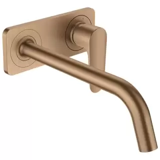 Axor Citterio M Смеситель для раковины, настенный, цвет: шлифованная бронза