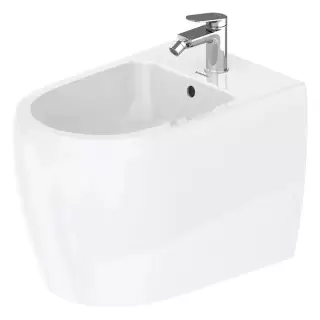 Duravit Qatego Биде напольное 39х60х40см., 1 отв., Wei&szlig; Hochglanz, цвет: белый